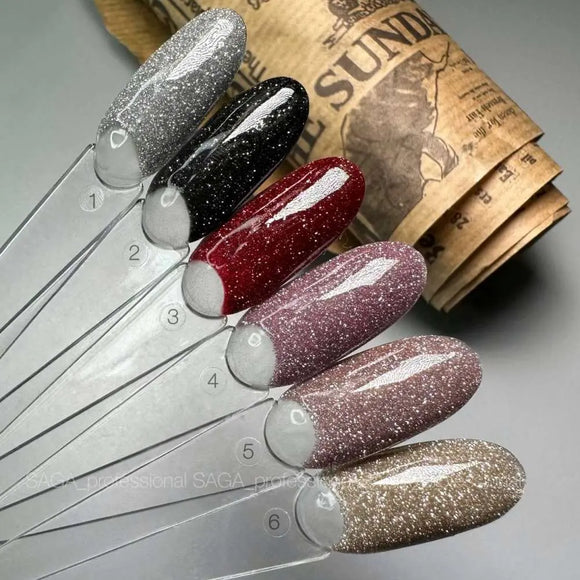 Saga Fiery Gel Polish №02 Μαύρο 10ml