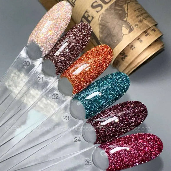 Saga Fiery Gel Polish №24 Σκούρο μπορντό 10ml