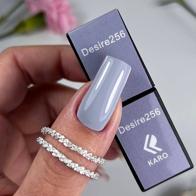 Βερνίκι Gel Desire №256 μπλε-γκρι 8ml KARO