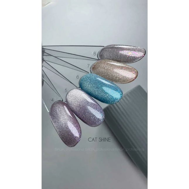 Gel polish Cat Shine №8 9 ml Saga Professional - Gel Nail Polish