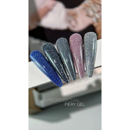 Gel polish Fiery №13 9 ml Saga Professional - Gel Nail Polish