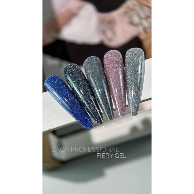 Gel polish Fiery №13 9 ml Saga Professional - Gel Nail Polish