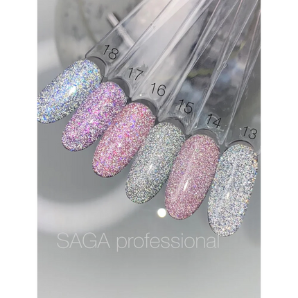 Gel polish Fiery №14 9 ml Saga Professional - Gel Nail Polish