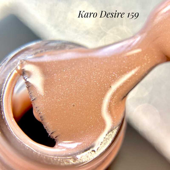 Gel Polish Desire №159 σκούρο μπεζ με λάμψη 8ml KARO
