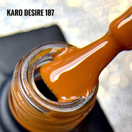 Gel Polish Desire №187 σκούρο πορτοκαλί 8ml KARO