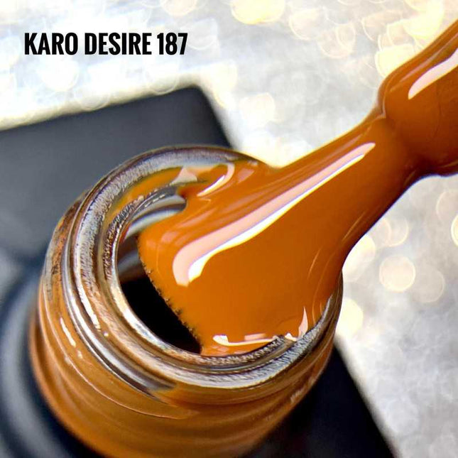 Gel Polish Desire №187 σκούρο πορτοκαλί 8ml KARO