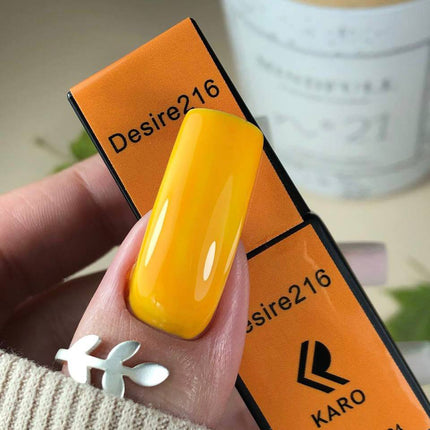 Βερνίκι Gel Desire №216 κρόκος 8ml KARO