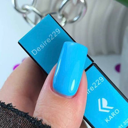 Βερνίκι Gel Desire №229 φωτεινό γαλάζιο 8ml KARO
