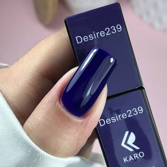Βερνίκι Gel Desire №239 σκούρο μπλε 8ml KARO