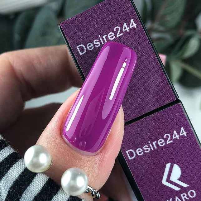 Βερνίκι Gel Desire №244 αληθινό μωβ 8ml KARO