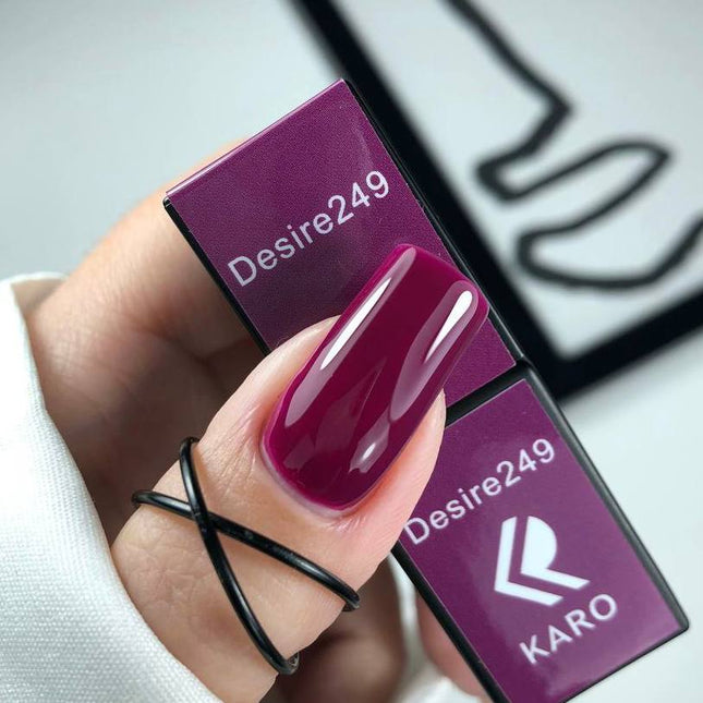 Βερνίκι Gel Desire №249 μελιτζάνα 8ml KARO