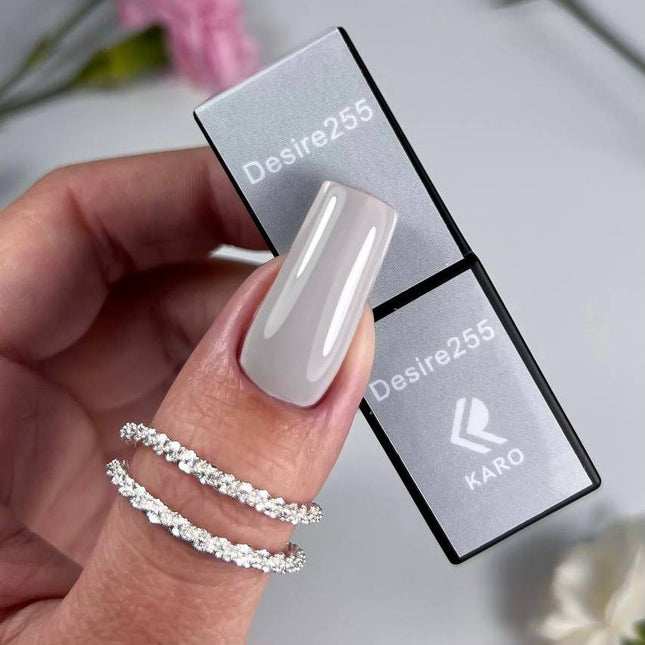 Βερνίκι Gel Desire №255 ανοιχτό γκρι 8ml KARO