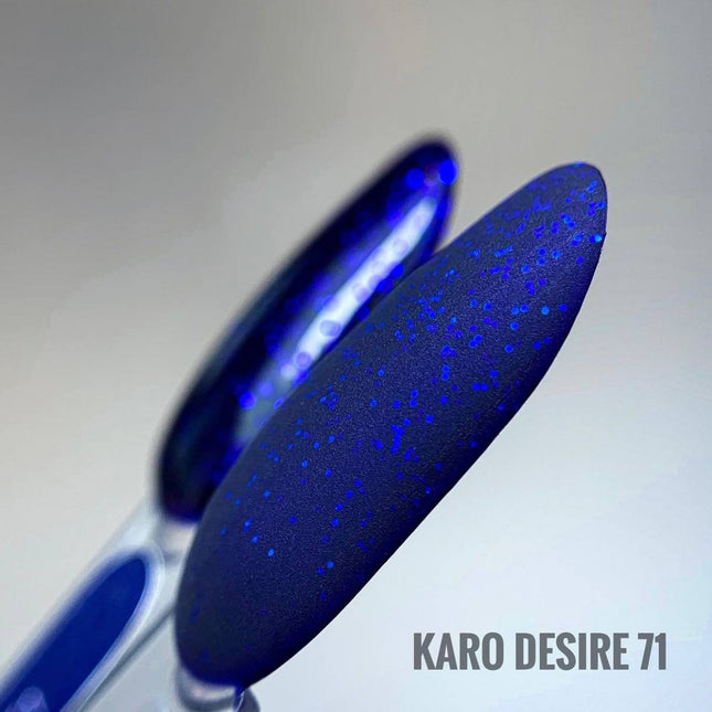 Gel Polish Desire №71 βαθύ μπλε με γκλίτερ 8ml KARO