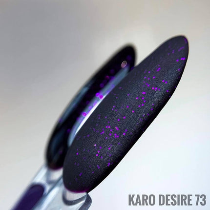 Gel Polish Desire №73 βαθύ βιολετί με γκλίτερ 8ml KARO