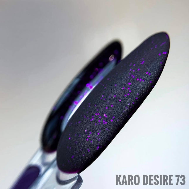 Gel Polish Desire №73 βαθύ βιολετί με γκλίτερ 8ml KARO