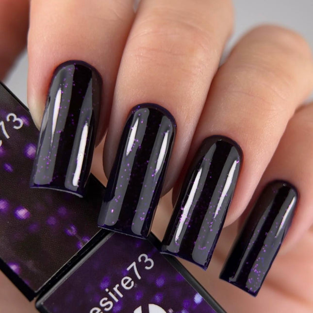 Gel Polish Desire №73 βαθύ βιολετί με γκλίτερ 8ml KARO
