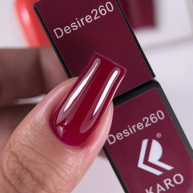 Βερνίκι Gel Desire №260 κράνμπερι 8ml KARO
