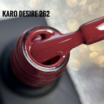 Βερνίκι Gel Desire №262 κόκκινο-καφέ 8ml KARO