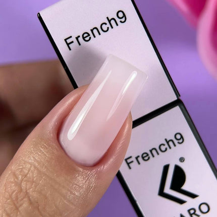 Βερνίκι Gel French 9 Διαφανές ροζ-milky 8ml KARO