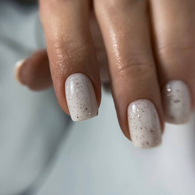 Gel Polish French Πλούσιο γάλα με φύλλο χρυσού 8ml KARO