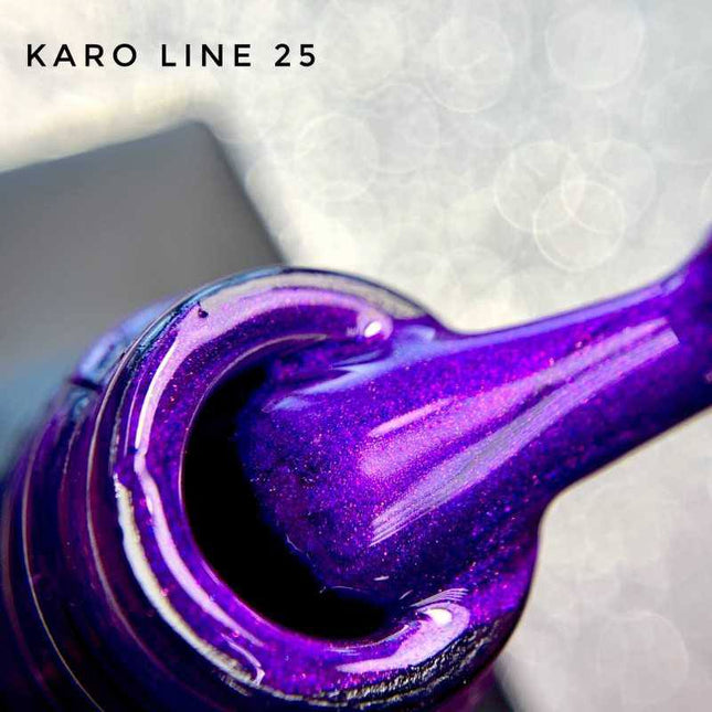 Βερνίκι Gel Line №25 μεταλλικό βιολετί 8ml KARO