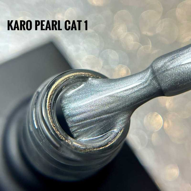 Βερνίκι Gel Cat Eye Pearl №1 Ασημί 10ml KARO