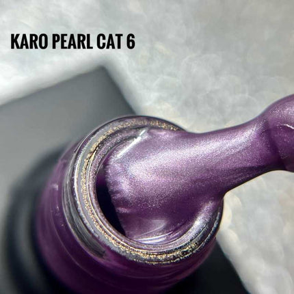 Βερνίκι Gel Cat Eye Pearl №6 Λιλά 10ml KARO