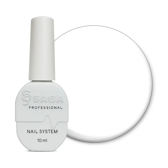 Gel Polish Saga 2 White 10 ml - Gel Nail Polish
