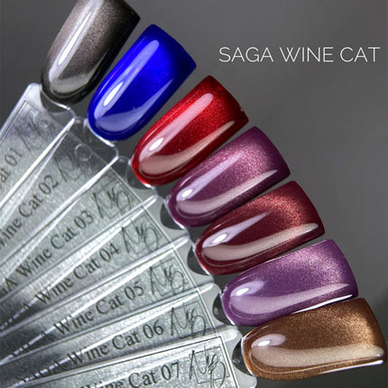Gel polish Wine Cat №6 10 ml Saga Professional - Gel Nail Polish