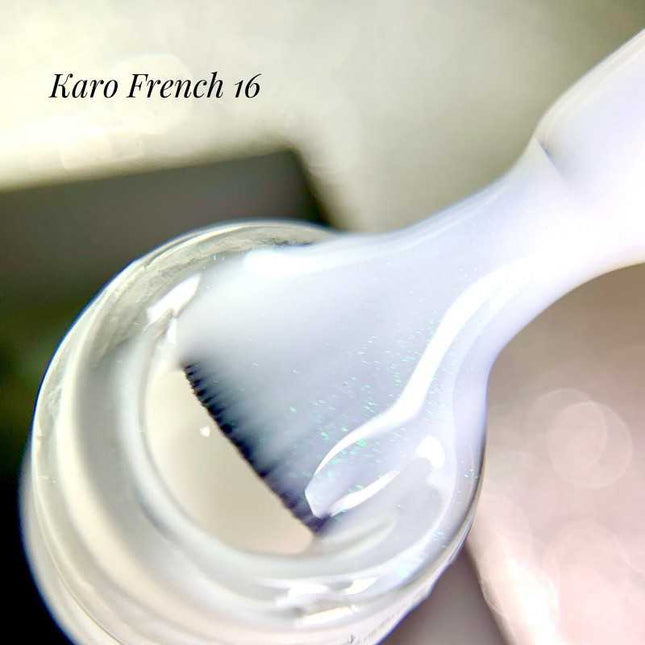 Βερνίκι Gel French 16 Milky με γκλίτερ 8ml KARO