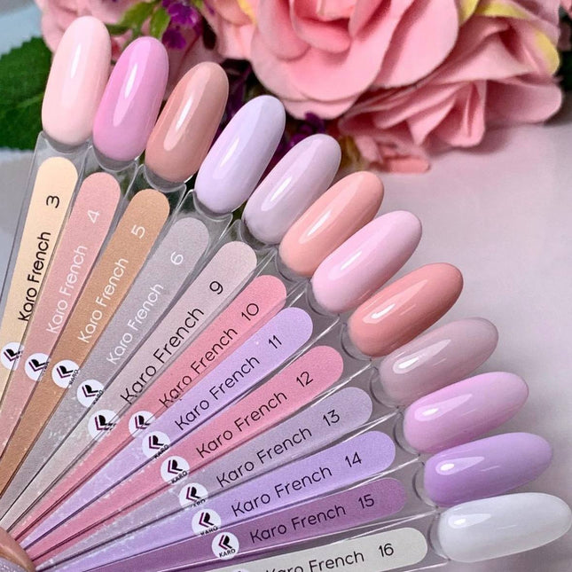 Gel Polish French 15 διαφανές ανοιχτό μωβ 8ml KARO