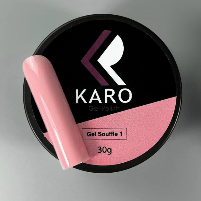 Karo Souffle Gel №1 Ροζ τριαντάφυλλο 30ml