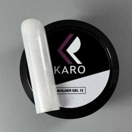 Karo Builder Gel №12 Milky με λάμψη 15ml