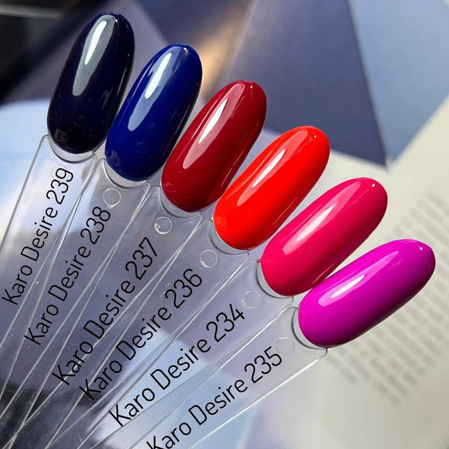 Βερνίκι Gel Desire №239 σκούρο μπλε 8ml KARO