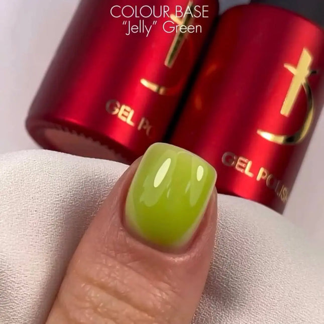 Χρώμα Rubber Base Gel Jelly Green 7 ml. Kodi Professional