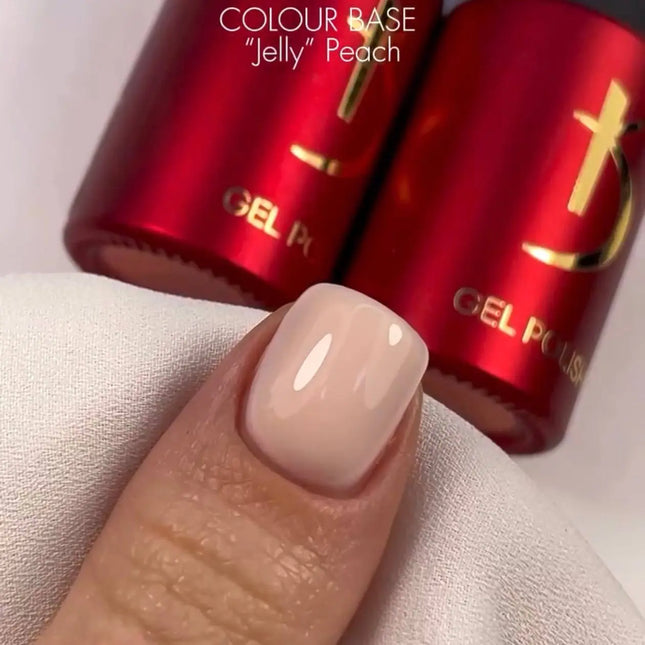 Χρώμα Rubber Base Gel Jelly Peach 7 ml. Kodi Professional