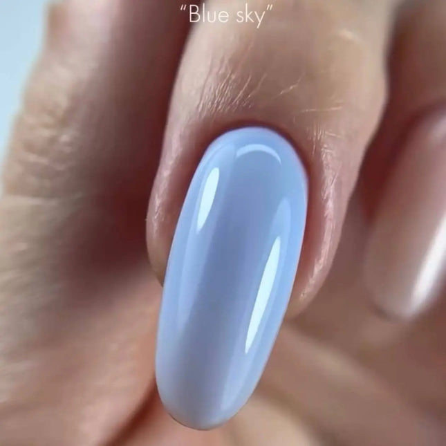 Χρωματιστό Rubber Παλτό βάσης Gel Macarons Blue Sky 7 ml. Kodi Professional