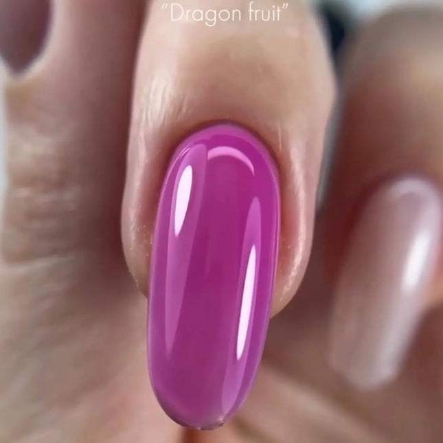 Χρωματιστό Rubber Παλτό βάσης Gel Macarons Dragon Fruit 7 ml. Kodi Professional