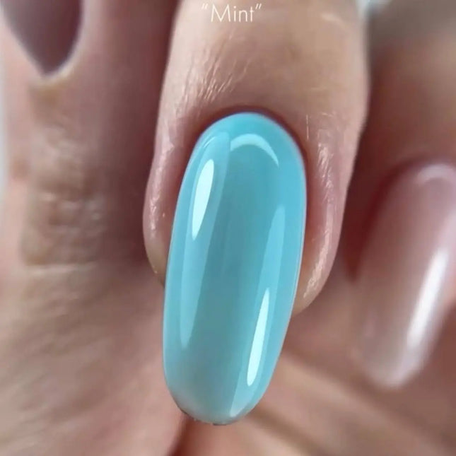 Χρωματιστό Rubber Παλτό βάσης Gel Macarons Mint 7 ml. Kodi Professional