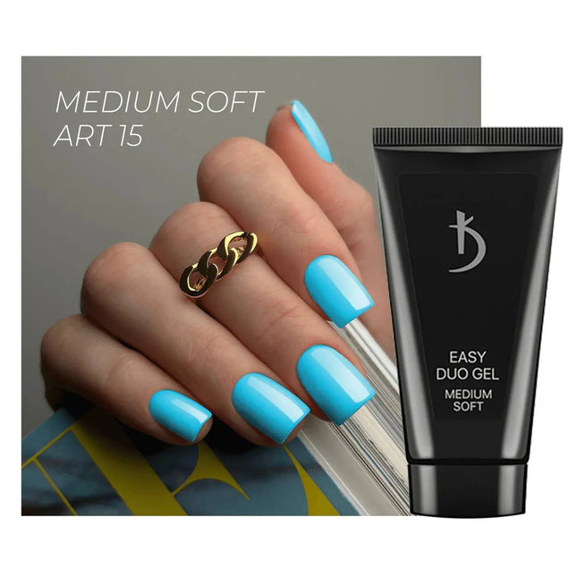 Acrylic gel system Easy duo gel Medium Soft Art №15 30g Kodi Professional