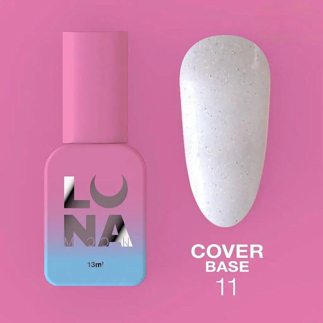 Luna Cover Παλτό βάσης №11 Milk με ολογραφική λάμψη 13ml