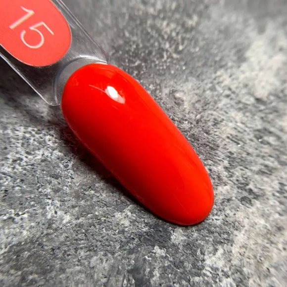Luna Βερνίκι Τζελ Νο015 Χρώμα Κόκκινο Πορτοκαλί 13ml