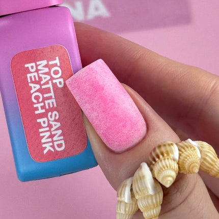 Luna Ελαφρύ παλτό Sand Peach Pink Matte με μικρά νιφάδες 13ml