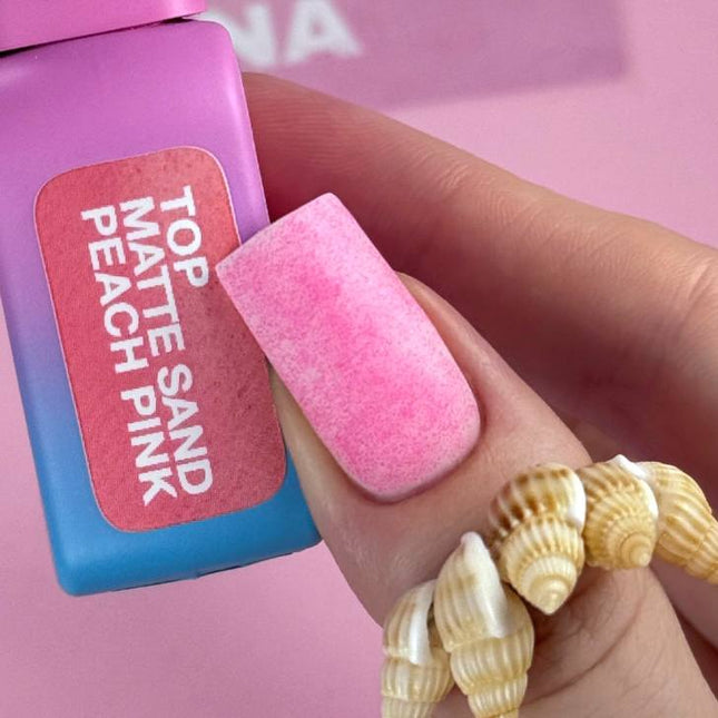 Luna Ελαφρύ παλτό Sand Peach Pink Matte με μικρά νιφάδες 13ml