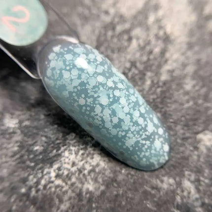 Luna Bubble Gel №02 ανοιχτό μπλε με λευκή γκλίτερ 5ml