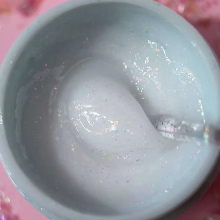 Luna Diamond Gel №06 Γάλα με ολογραφική φάσα 15ml