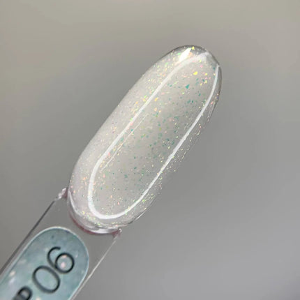 Luna Diamond Gel №06 Γάλα με ολογραφική φάσα 15ml