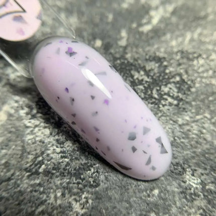 Παλτό βάσης Luna Marble №07 Blackberry Yogurt με μαύρο και μωβ φύλλο 13ml