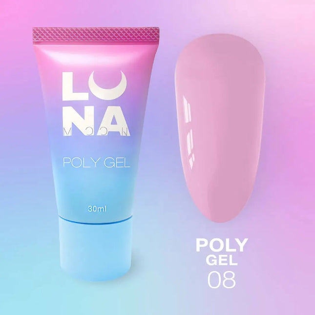 Luna Poly Gel №8 Σκούρο Ροζ 30ml