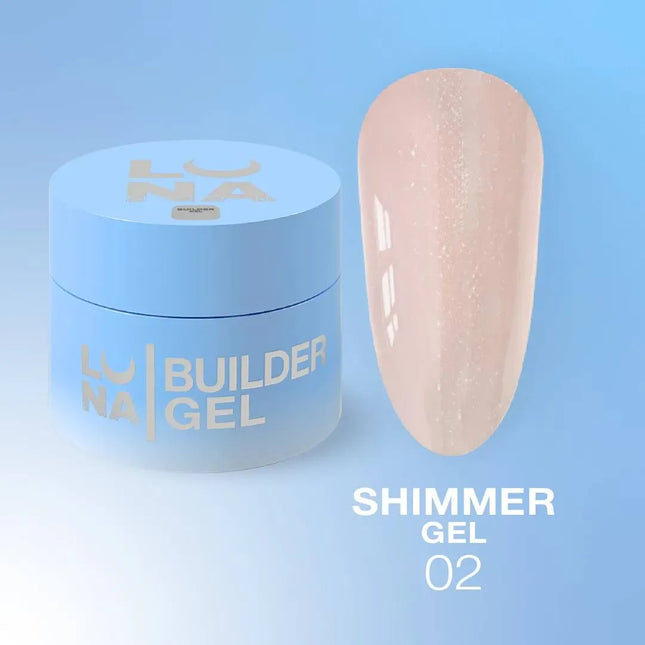 Luna Shimmer Gel №2 Milky Ροζ 15ml